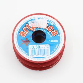 Fio de Naylon Transparente 0,30mm / Linha para Pesca (Rolo c/ 100 Mts) 