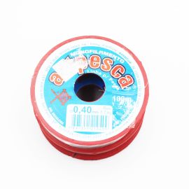 Fio de Naylon Transparente 0,40mm / Linha para Pesca (Rolo c/ 100 Mts) 