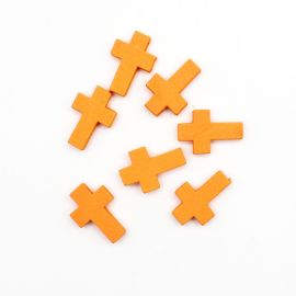 Crucifixo de Madeira / 22x19mm - Pintado (Unidade)