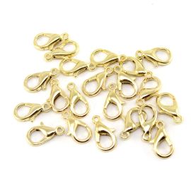 Fecho de Metal /12mm - Lagosta (Unidade)-Dourado