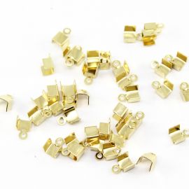 Garra de Metal / 7x5mm (Dourado: Pct. c/ 50 Unidades / Demais Banhos: Pct. c/ 100 Unidades) / (cod:P101)-Dourado