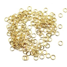 Argolinha Metal / 6mm - (Pct c/10grs)-Dourado