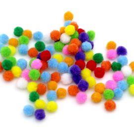 Pompom Multicolorido / 10mm (Pacote c/ 100)