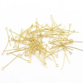 Alfinete Com Volta 32mm / Importado (50 Gramas)-Dourado