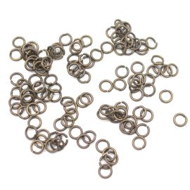 Argolinha Metal / 6mm - (Pct c/10grs)-Ouro Velho