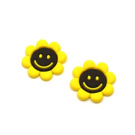 Aplique Emborrachado / 29mm - Margarida (unidade) - Amarelo