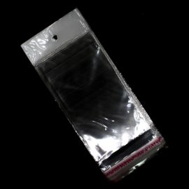 Saco Adesivo com Sulapa / 7,5x10cm - (Pct. com 100 Unidades) - Transparente 