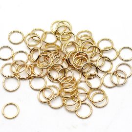Argola de Metal Importada / 8mm (50 gramas) -Dourado