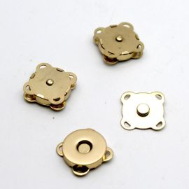 Fecho Magnetico para Bolsa / 19x19mm - para Costura (1 Par)