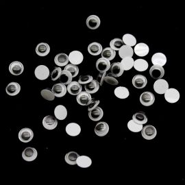 Olhinhos Móveis Preto / 8mm - (Pct c/ 50 unidades)