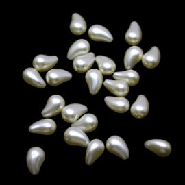 Conta de ABS Perolado / 16x10mm - Gota Furo Passante (10 gramas) - Rosê 