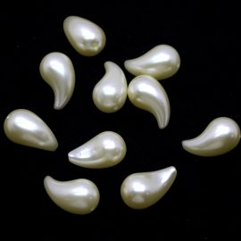 Pingente de ABS Perolado / 30x17mm - Gota (11 gramas) - Rosê 