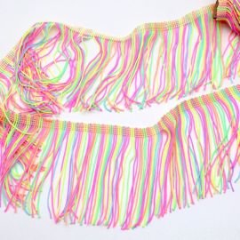 Franja de Linha / 8cm - Multicolorida (1 Metro)