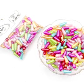 Mix Multicolorido / 6x14mm - Gota - Perolada (20 gramas) 