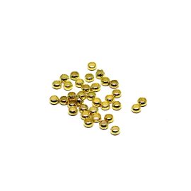 Fixador de Metal 3mm / (1gr = Aproximadamente 30 Unidades)-Dourado