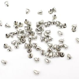 Tarraxa de Metal / 5x6mm - Pressão (Pacote c/10 pares) 