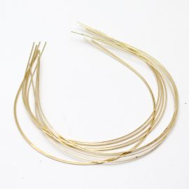 Tiara de Ferro / 1mm - Fina (UNIDADE)-Dourado