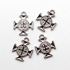 Medalha de Metal / 22x18mm - Cruz de São Bento (Unidade)