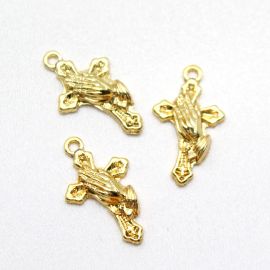 Crucifixo de Metal / 27x15mm - Amém (Unidade)