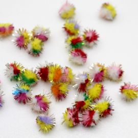 Pompom com Brilho Festão / Colorido
