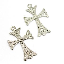 Cruz de Metal / Terço para Noiva - 49x32mm (Unidade)