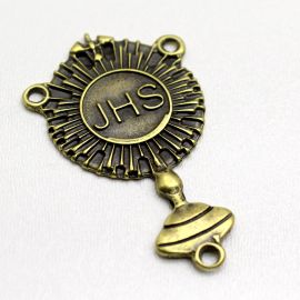 Salve Rainha de Metal / 56x34mm - 1° Eucaristia JHS (Unidade)
