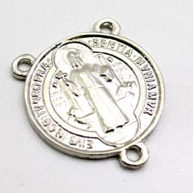 Salve Rainha de Metal / 49x43mm - São Bento (Unidade) - Níquel