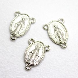 Salve Rainha de Metal / 20x14mm - N. Senhora das Graças (Unidade) 