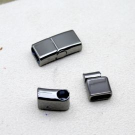 Fecho Imã de Metal / 26x12mm (unidade) - Grafite 