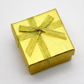 Caixa de Presente para Joias / 5x5cm - com Laço (unidade)