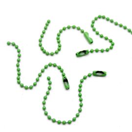 Corrente de Bolinha com Fecho / 8cm (unidade)