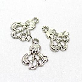 Pingente de Metal / 23x18mm - Polvo - Sereismo (Unidade)-Níquel