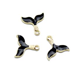 Pingente de Metal / 16x16mm - Rabo de Sereia (UNIDADE)