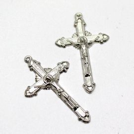 Crucifixo de Metal / 56x34mm - Cristo (Unidade)