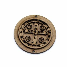 Peça de MDF / Medalha de São Bento - 4cm - 5cm  (1 Kit)