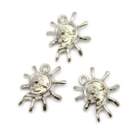Pingente de Metal / 21x18mm - Caramujo (Unidade) 