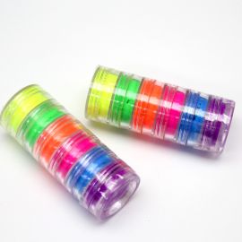 Kit - Potinho com Glitter - Cores Neon 