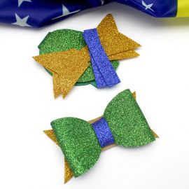 Tema Brasil / Kit em E.V.A com Glitter - LAÇO 