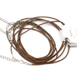 Cordão de Fio Super Encerado - com Fecho / 50cm - (unidade)