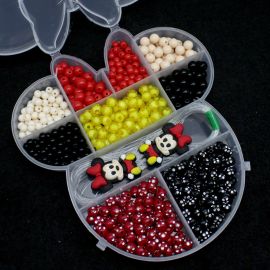 kit Infantil de Bijouterias / 17X15,5cm - Minnie - 10 Divisórias 