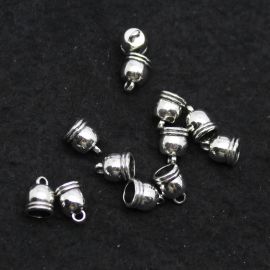Terminal de Metal / 12x7mm - para Colagem (unidade) - Níquel 