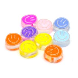  Mix Multicolorido / 22x21mm - Transparente Resinado - Smile (10 gramas)