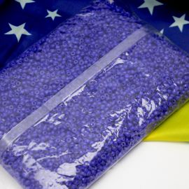 Tema Brasil - Miçangão Chinês  6/0 - Leitoso (Pacote com 500 grs)
