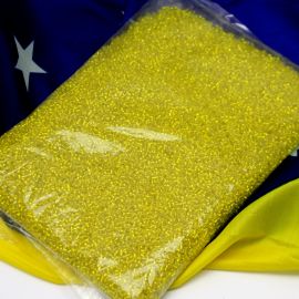 Tema Brasil - Miçanguinha Chinês  9/0 - Transparente (Pacote com 500 grs)