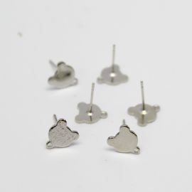 Pino de Brinco em Metal / 10mm - Gatinho (1 par)