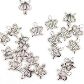 Pingente de Plástico ABS / 16X14mm - Coroa (10 gramas) - Níquel