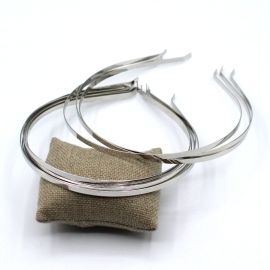 Tiara de Metal / 3mm - Achatada (12 UNIDADES) 