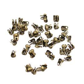 Tips / Corrente de Bolinha / 4mm (Pct. c/50 Unidades)-Ouro Velho