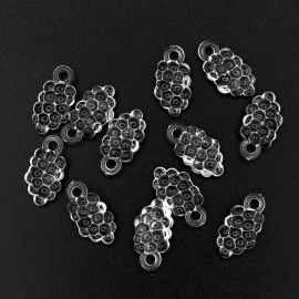 Pingente de Acrílico / 11x22mm - Cacho de Uvas (10 gramas) - Transparente 